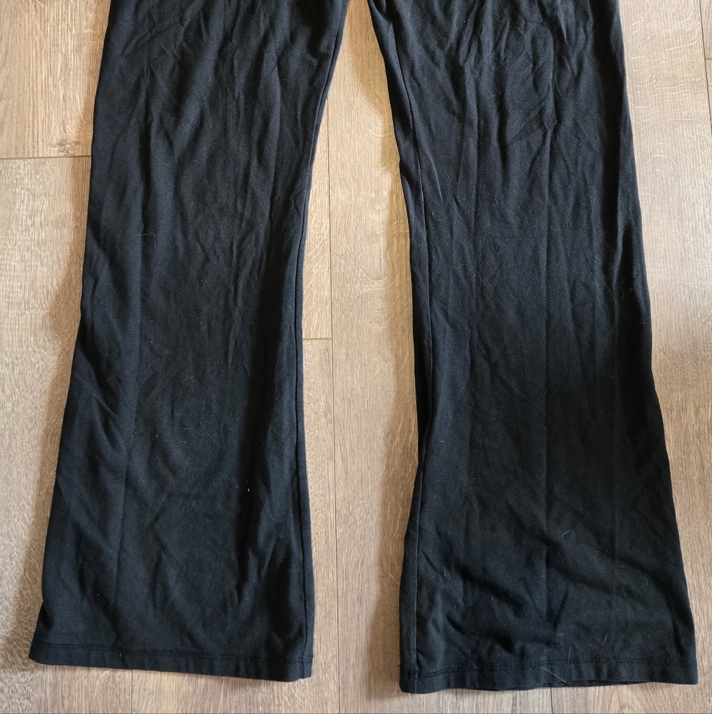 Victoria's Secret Black Fold Over Yoga Flare Pants Xl Y2k